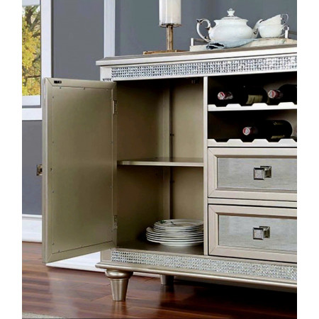 322 - 75 Benjara : Tủ Buffet , Tủ Rượu - 137cm